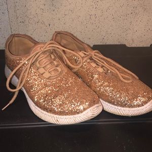 Gold Sparkle Sneakers